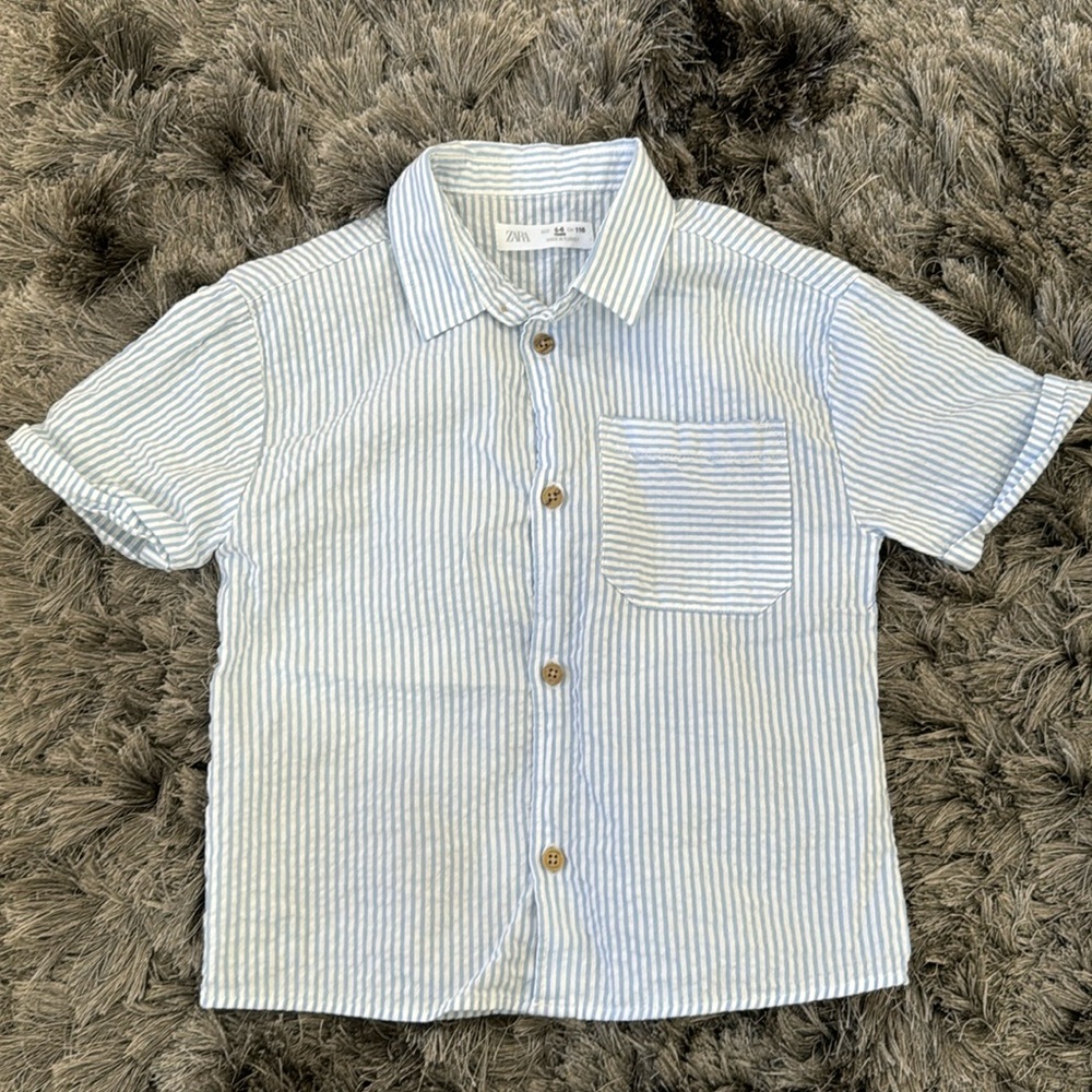 Zara 5-6 years old light blue dress shirt